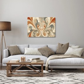Obraz na szkle - Wiry w ziemistych barwach (70x50 cm)