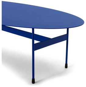 Niebieski metalowy stolik 39x120 cm Mira – Spinder Design