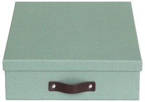 Zielony kartonowy organizer na dokumenty Oskar Canvas Paper Laminate – Bigso