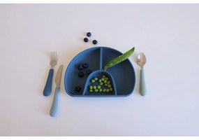 Zielono-niebieskie sztućce dla dzieci z silikonu 3 szt. Ocean Mix – Cam Cam Copenhagen