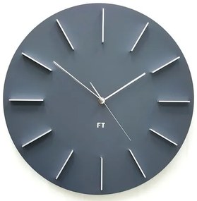 Future Time FT2010GY Round gray Designerski zegar ścienny, 40 cm