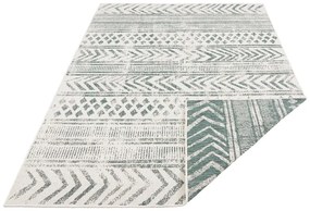 Zielono-kremowy dywan odpowiedni na zewnątrz NORTHRUGS Biri, 120x170 cm