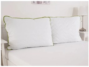 Całoroczna kołdra pikowana 140x200 cm z poduszką BELLA ALOE VERA 70x90 cm, biała