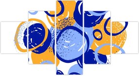 Obraz - Jasny motyw z kółkami (125x70 cm)