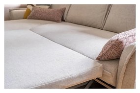 Jasnobrązowa rozkładana sofa 225 cm Charming Charlie – Miuform