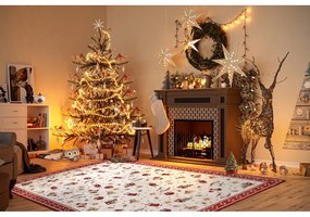 Czerwony dywan z mieszanki bawełny ze świątecznym motywem 160x230 cm Toy's Delight Red Christmas – Villeroy&amp;Boch