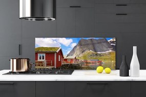 Panel Szklany Osada nad Górskim Jeziorem