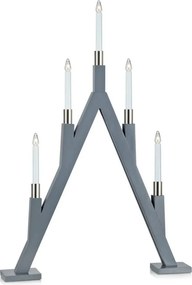 Szara dekoracja świetlna ze świątecznym motywem Bjurfors – Markslöjd