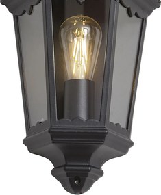 Klasyczny kinkiet zewnętrzny czarny IP44 - Havana Half