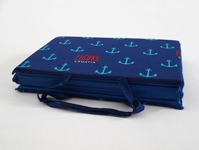 Leżak plażowy KOTVICKY 137x49 cm, niebieski
