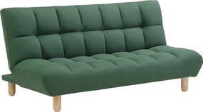 Modułowa Kanapa rozkładana z zielonego materiału ESTEBAN