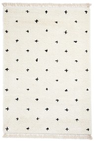Biało-czarny dywan Think Rugs Boho Dots, 120x170 cm