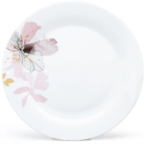 Arôme Home 18-częściowy zestaw obiadowy Kosatec, ekstra biały