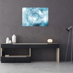 Obraz na szkle - Niebiańska mandala (70x50 cm)