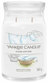 Yankee Candle świeczka zapachowa Signature w szkle duża Clean Cotton, 567 g