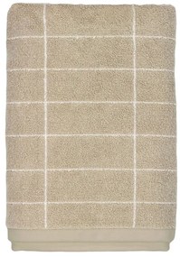 Beżowy bawełniany ręcznik kąpielowy 70x140 cm Tile Stone – Mette Ditmer Denmark