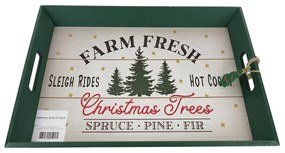 Świąteczna drewniana taca CHRISTMAS - różne warianty Wersja: Farm fresh