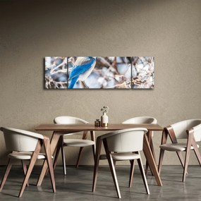 Obraz - Zimowy ptaszek (170x50 cm)