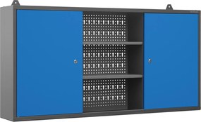 Wisząca szafka na narzędzia Ben 120x20x60 cm antracyt/niebieski