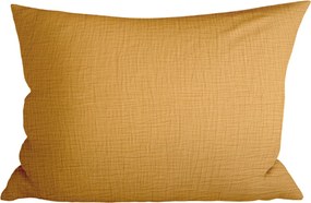Muślinowa poszewka na poduszkę MUSSARI 70x90 cm, musztardowa
