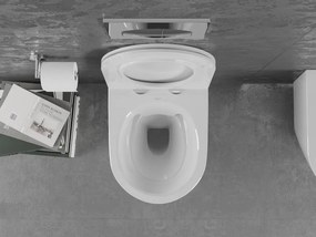 Mexen Lena miska wc Rimless z deską wolnoopadającą slim, duroplast, biała połysk - 30220500