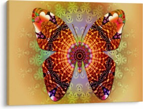 Obraz - Etno motyl (70x50 cm)