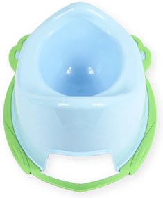 Nocnik dziecięcy BIRDIE JAY 36 cm, jasnoniebieski/zielony
