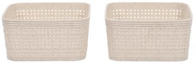 Plastikowe koszyki do organizacji, 12 x 12 x 6 cm, 2 szt.