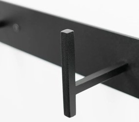 Czarny metalowy wieszak ścienny Chapman – Spinder Design