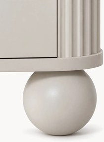 Szafka RTV Vesper 4D 187 cm - kaszmir / złote uchwyty / nogi kule
