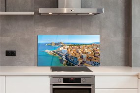 Panel Szklany Nadmorskie Miasteczko w Grecji