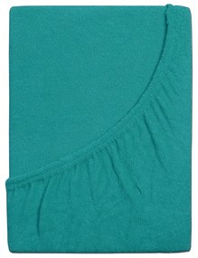4Home prześcieradło frotte Ideal zieloneturkusowe, 90 x 200 cm, 90 x 200 cm