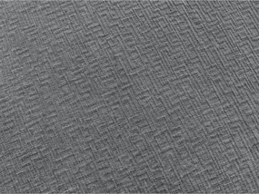 Ciemnoszara rozkładana sofa do spania z tkaniny szenilowej 220 cm Hugo – Bobochic Paris