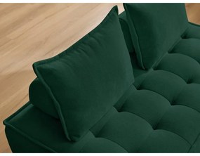 Ciemnozielona sofa z materiału bouclé 175 cm Elisa – Bobochic Paris