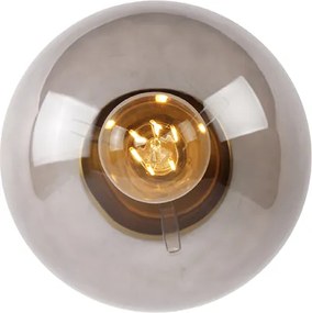 Inteligentna lampa sufitowa mosiężna z przydymionym szkłem z WiFi ST64 - Pallon