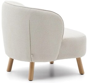 Kremowy fotel z tkaniny szenilowej Ulit – Kave Home