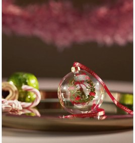 Szklana ręcznie dmuchana bombka ø 8 cm Annual Christmas Bauble 2025 – Holmegaard