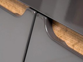 Stojąca szafka pod umywalkę wpuszczaną 60 cm, Bali 820, grafit