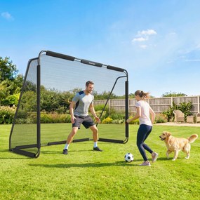 SPORTNOW Bramka do piłki nożnej ogrodowa duża 300 x 200 cm dla młodzieży i dorosłych, na zewnątrz, z wytrzymałą siatką, zaokrąglonymi narożnikami | Aosom PL