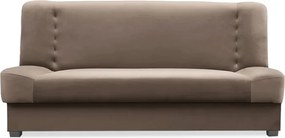 Sofa z Funkcją Spania PIANO Rozkładana Wersalka Dwuosobowa Beżowa Nowoczesna do Salonu