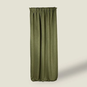 Zasłona zaciemniająca na taśmie marszczącej blackout strukturalny zielony 140 x 280 cm 1 szt.