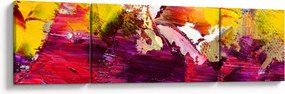 Obraz abstrakcji - malarstwo (170x50 cm)