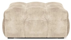 Beżowy aksamitny puf Windsor &amp; Co Sofas Vesta