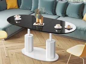 Rozkładany i podnoszony ławostół Barletta w wysokim połysku