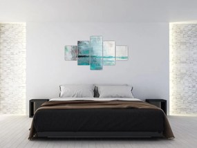 Obraz - Abstrakcyjny obraz olejny (125x70 cm)