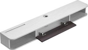 Mebel TV Pływający SucceBuy, Konsola Multimedialna Ścienna 140 cm Z Przechowywaniem, Biały