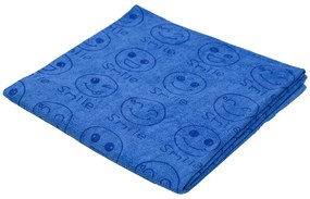 Szybkoschnący ręcznik kąpielowy UŚMIECH niebieski