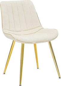 Krzesło Paris kremowo-złote zestaw 2 szt. 51X59X79 cm
