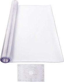 Przeźroczysty Obrus SucceBuy PVC Table Protector, 101.6 × 203.2 cm Przezroczysty, 2,0 mm Grubości Pokrowiec na Biurko