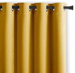 Żółta zasłona zaciemniająca 140x175 cm Eyelets – Restilo